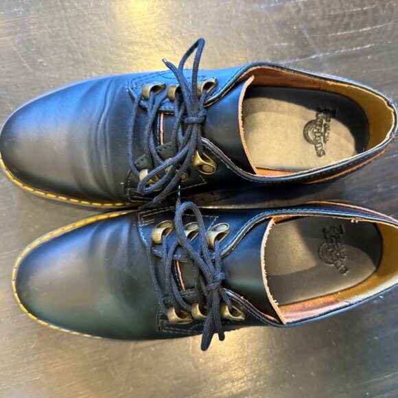 Dr. Martens 1461 Smooth Leather Oxford Shoes – Black – Women’s Size 8 – Gently W - Picture 1 of 6